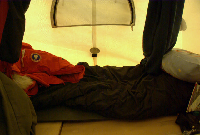 Inside view of my tent